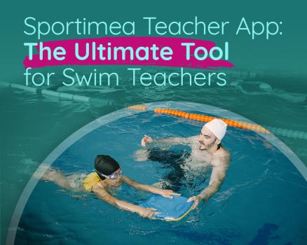Ultimate teacher app as part of Sportimea swim school software